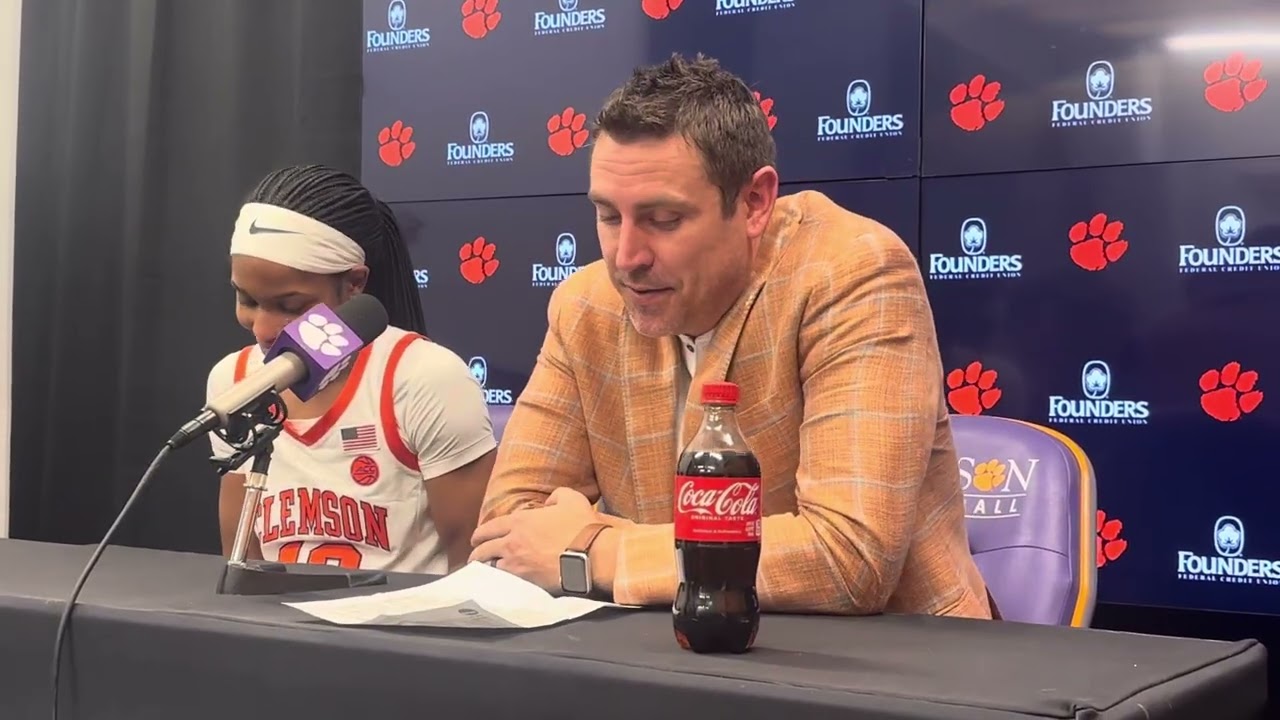Clemson’s Head Coach Shawn Poppie and Mia After Win over Duke