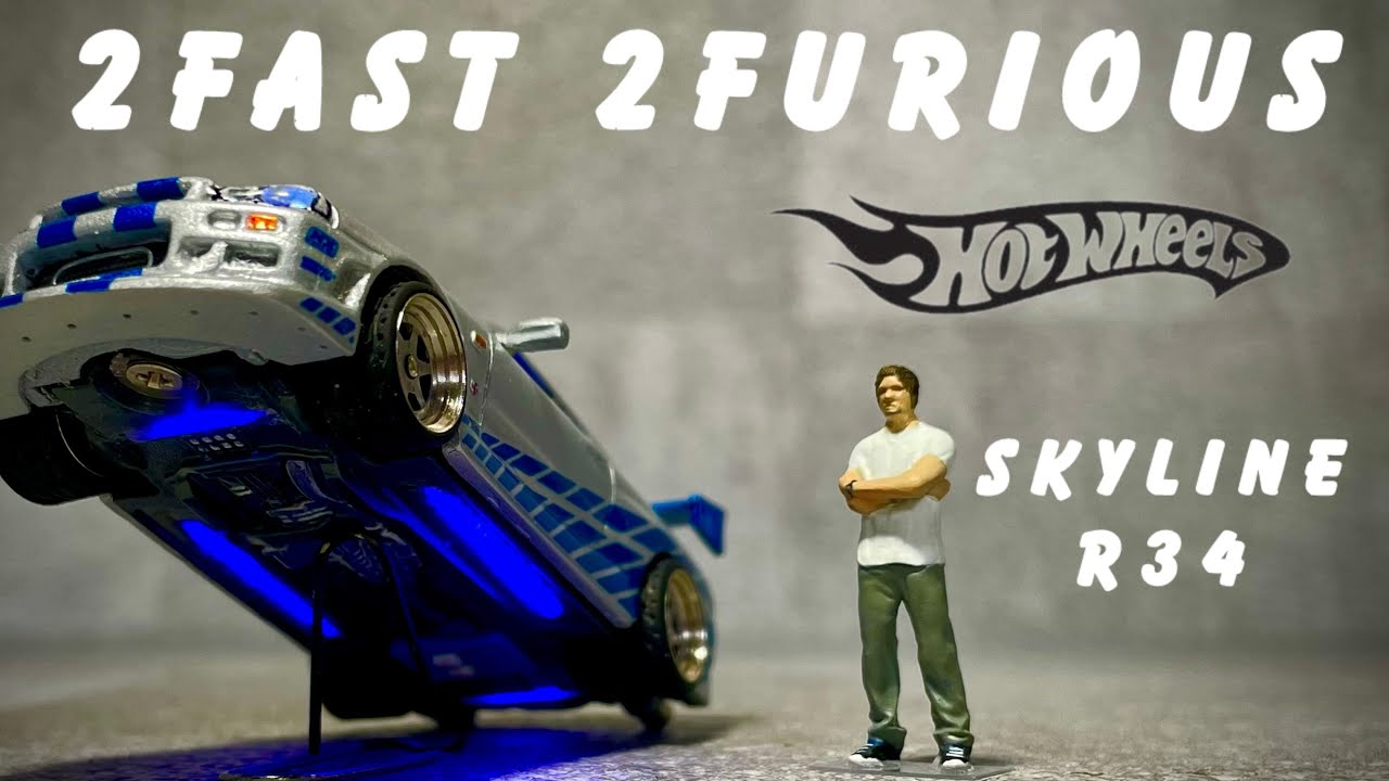 2Fast 2Furious Hot Wheels NISSAN Skyline GT-R R34 Custom