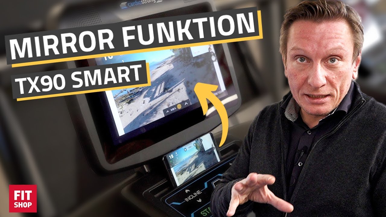 Smartphone auf Monitor spiegeln | cardiostrong Laufband TX90 smart | Mirror-Funktion