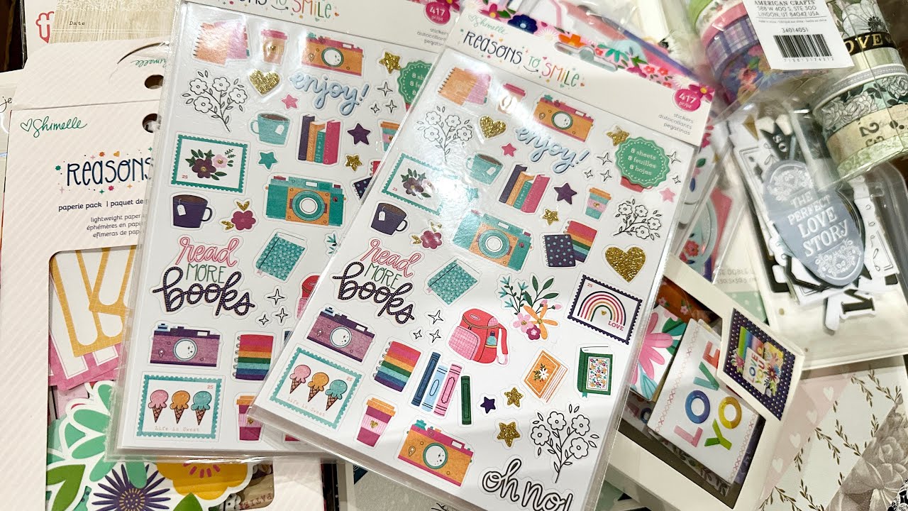 HUGE American Crafts Vault Sale Haul!! $0.60 stickers, $0.90 stamps and MORE!! 🎀❤️🎀