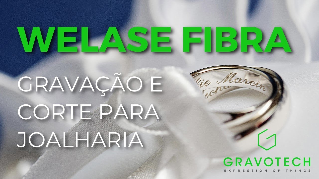 Gravação e corte a laser para joalharia com a máquina Gravotech Welase Fibra
