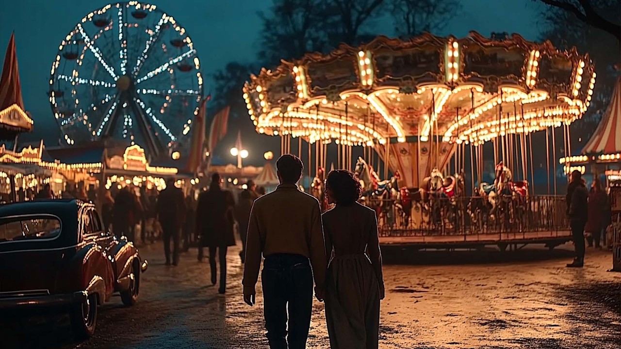 Trip to 1950s Winter Night Café | Nostalgic Vintage Songs