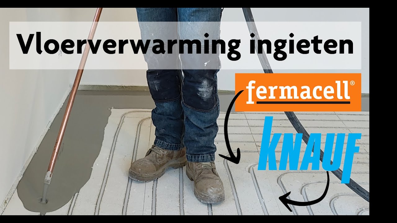 Vloerverwarming ingieten over Fermacell of Knauf Brio