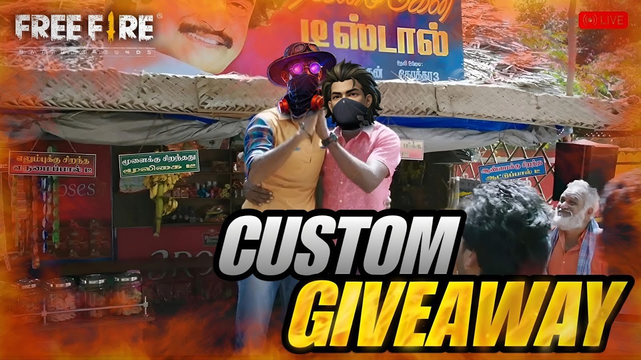 NAMBI VAANGA😅 GIVEAWAY VAANGITU PONGA🤣  | FREEFIRE 🔴