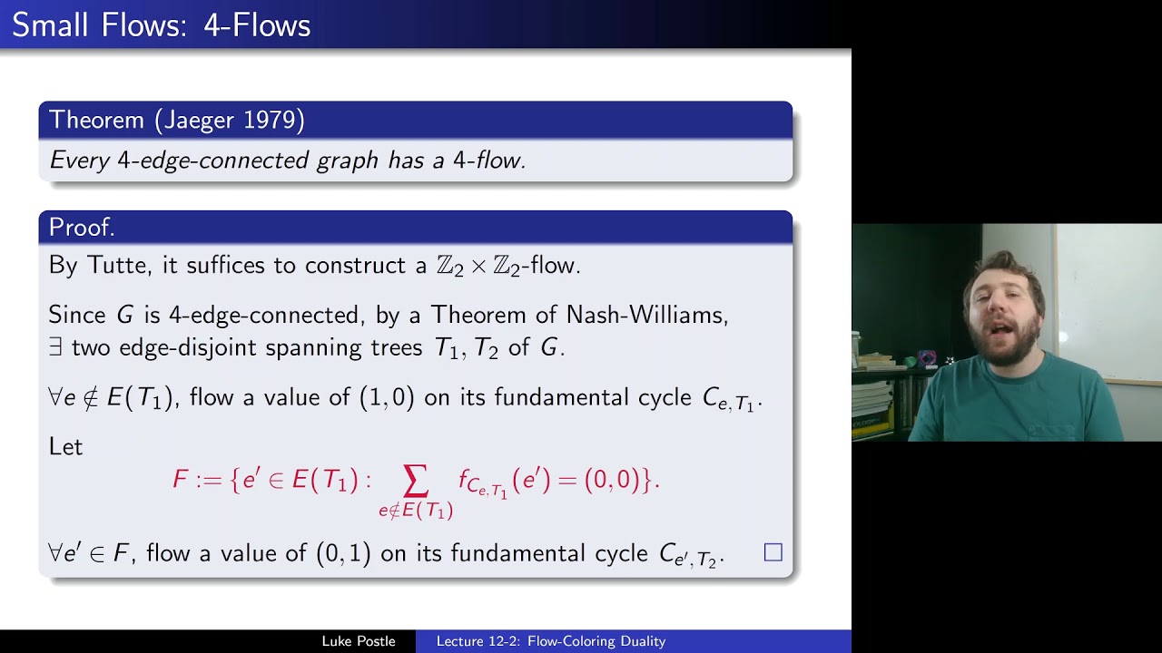 Graph Theory 12-2: Flow Coloring Duality
