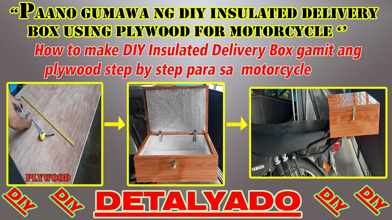 DIY Insulated Delivery Box for Motorcycle