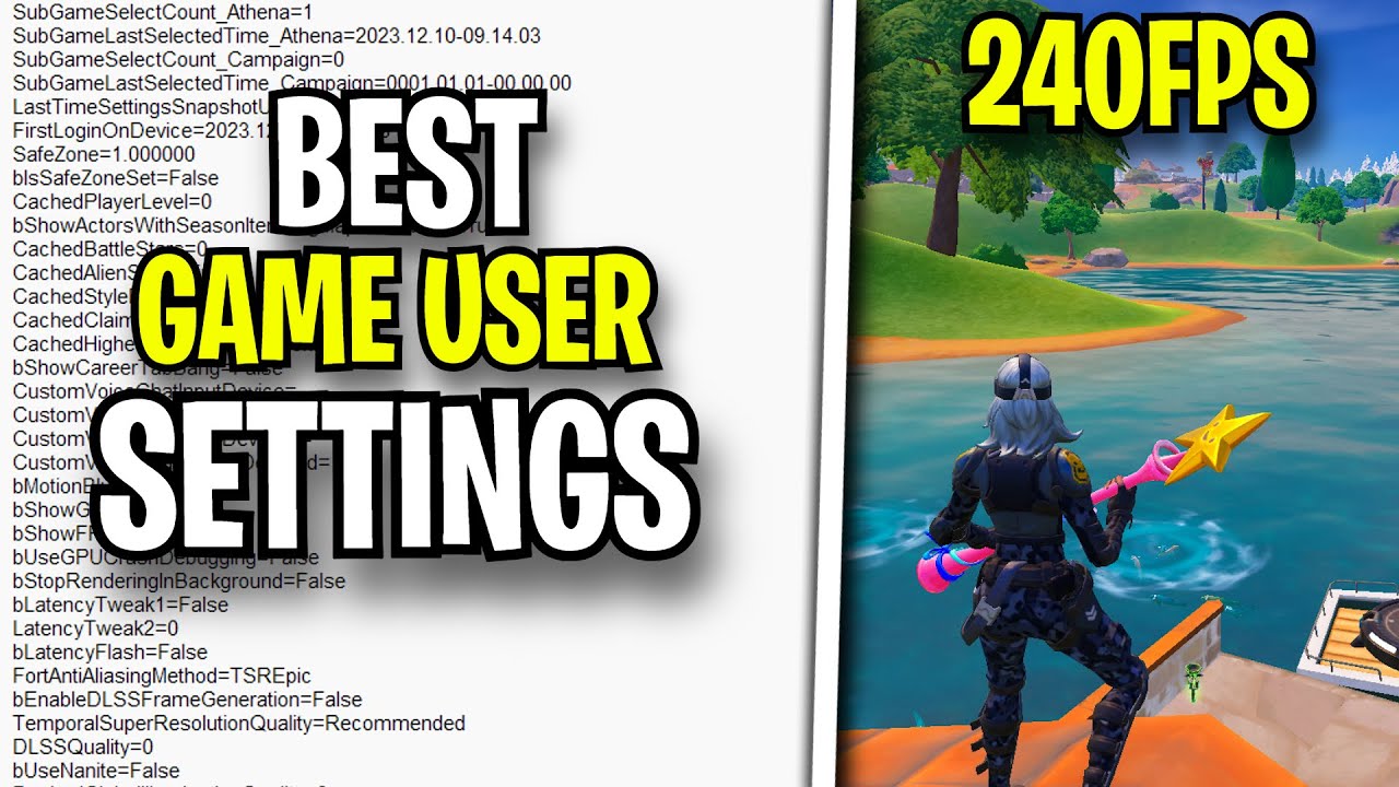 The BEST Game User Settings In Chapter 5 (FPS BOOST)