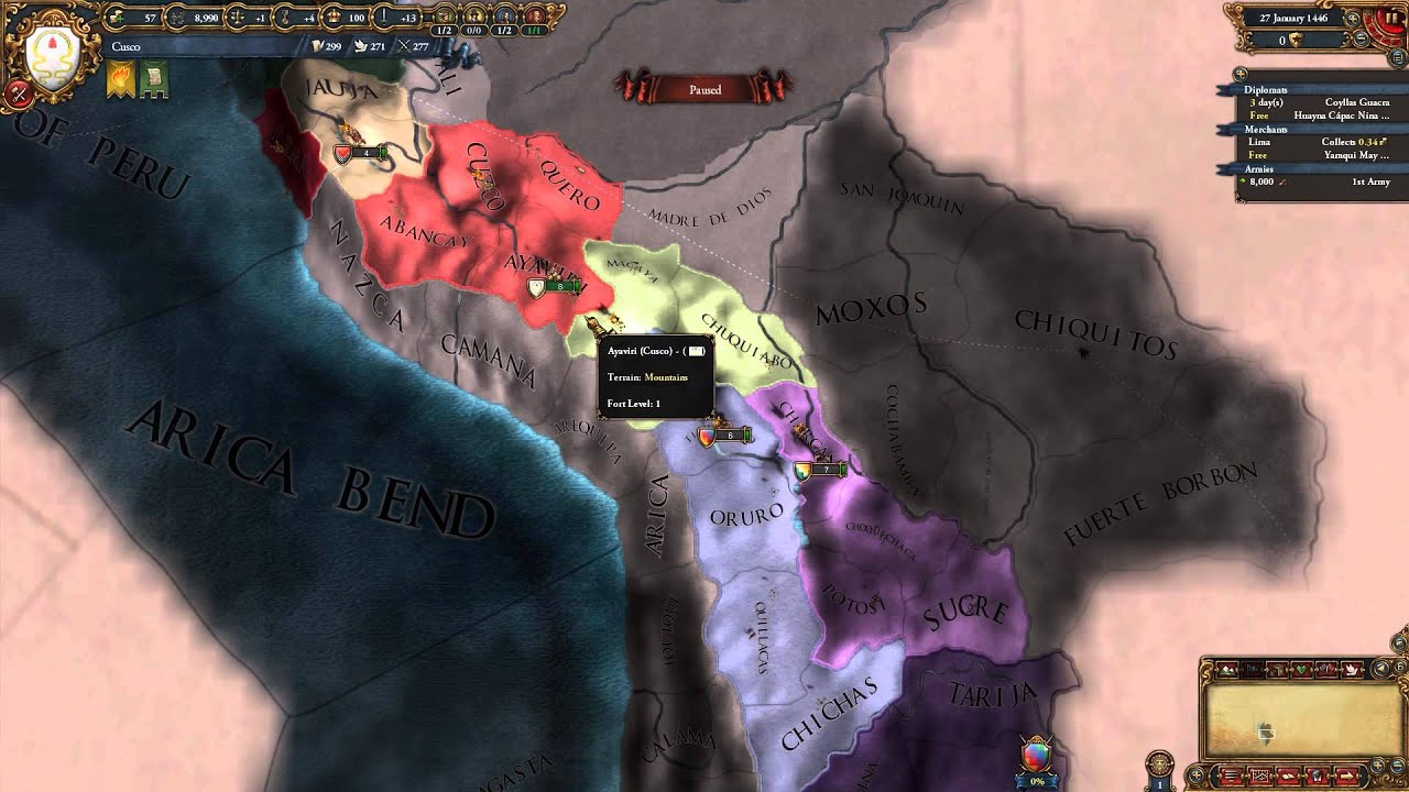 #01 - EU IV El Dorado - Cusco + Inca - BoxerGaming [1080p60]