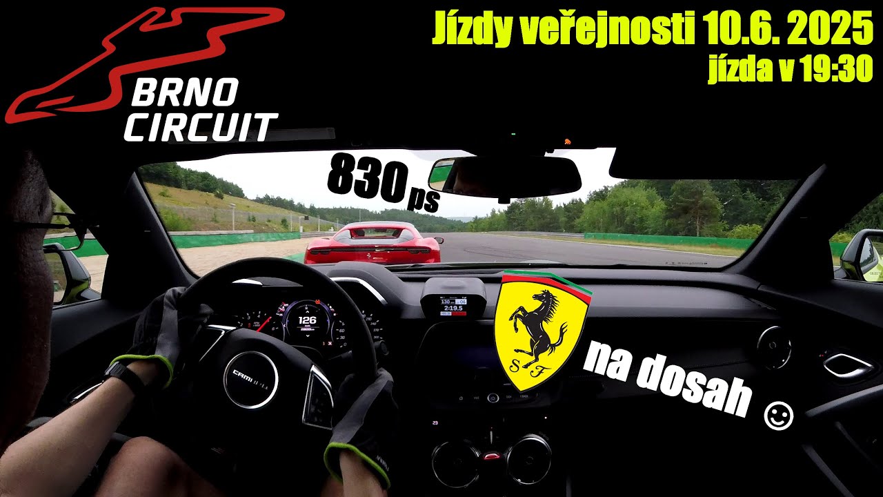 Camaro vs Ferrari 296 GTB v Brně
