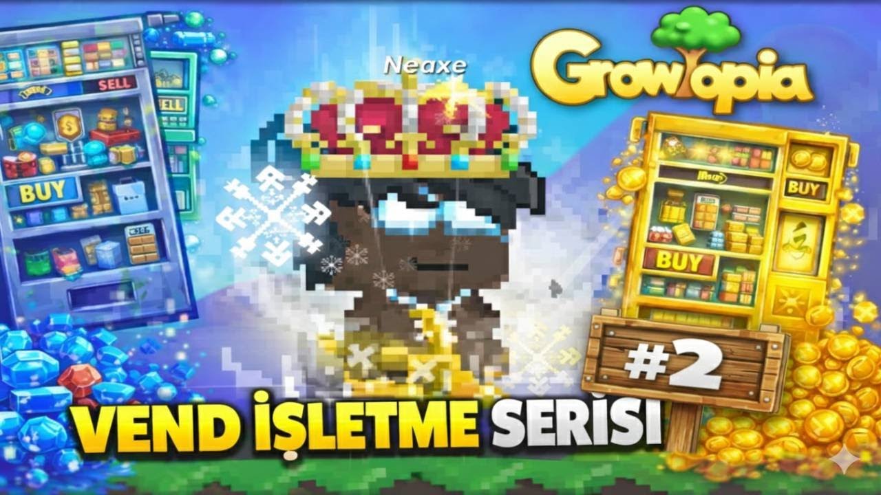 GROWTOPIA VEND İŞLETME | 15 BGL DEVASA STOK ! | #2 | 2026