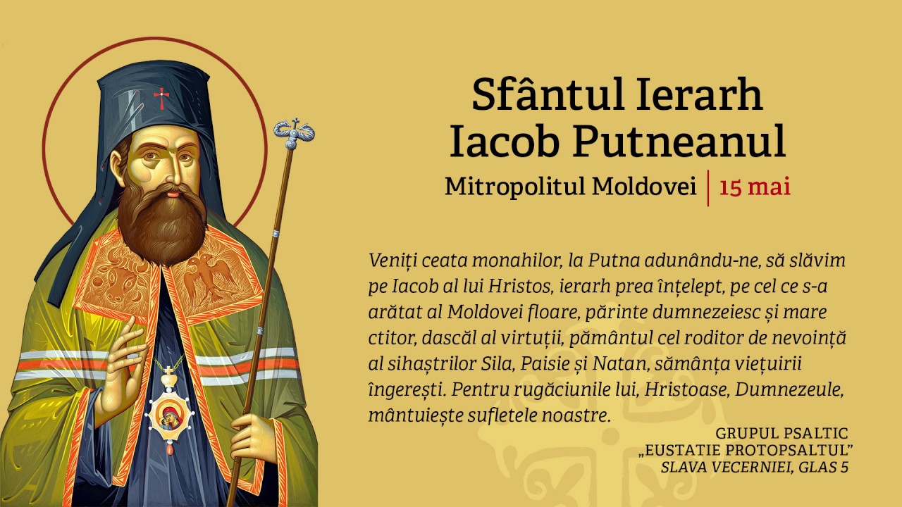 Mănăstirea Putna - Slava vecerniei la pomenirea Sf. Ier. Iacob Putneanul