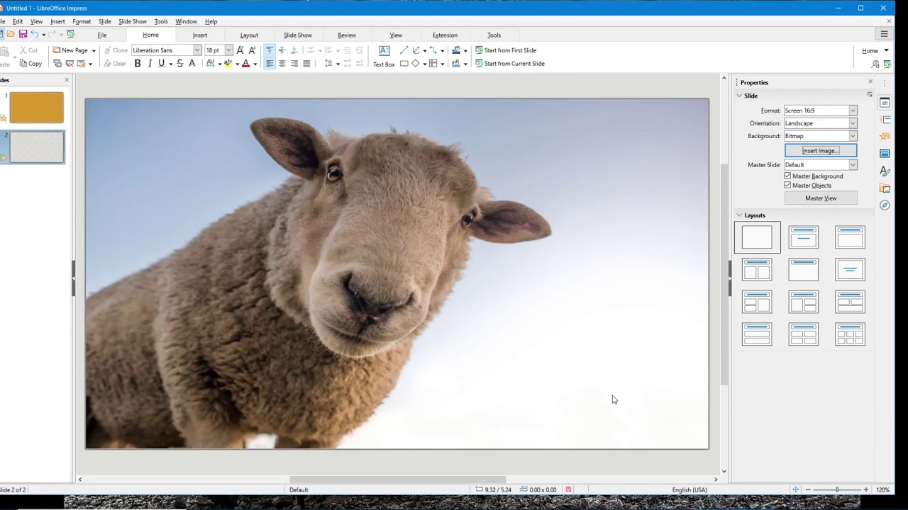 Урок 2 по LibreOffice Impress — Работа со слайдами