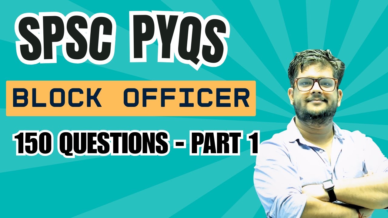 SPSC Block Officer Previous Year Question Paper Analysis | Exam Strategy & Tips