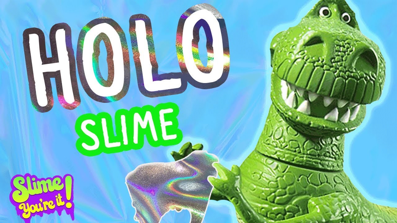 Dino Makes Easy Holographic Slime | Slime You're It | UniLand Kids