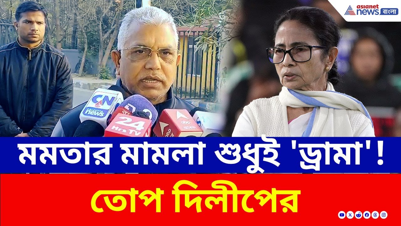 'উকিল দিয়ে লড়লে নিজে কেন গেলেন?' মমতার সুপ্রিম-সওয়ালকে ‘ড্রামা’ বললেন দিলীপ | Dilip Ghosh | BJP