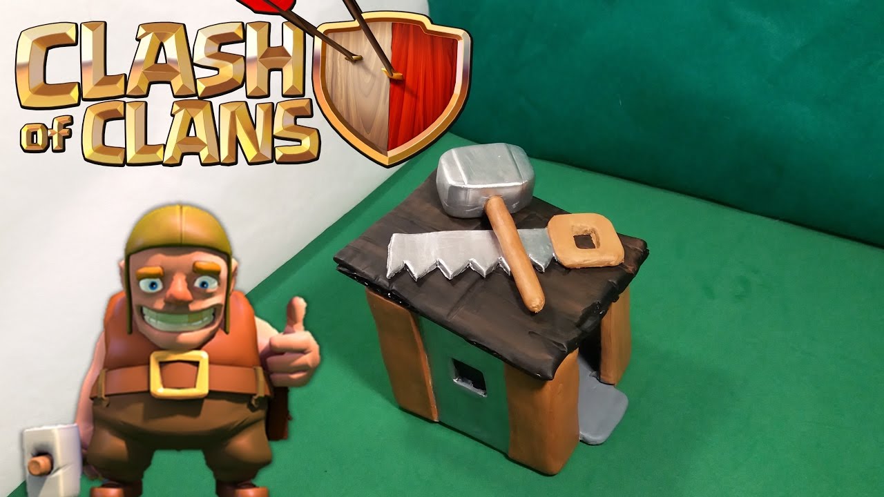 COMO FAZER A CABANA DO CONSTRUTOR-(CLASH OF CLANS)