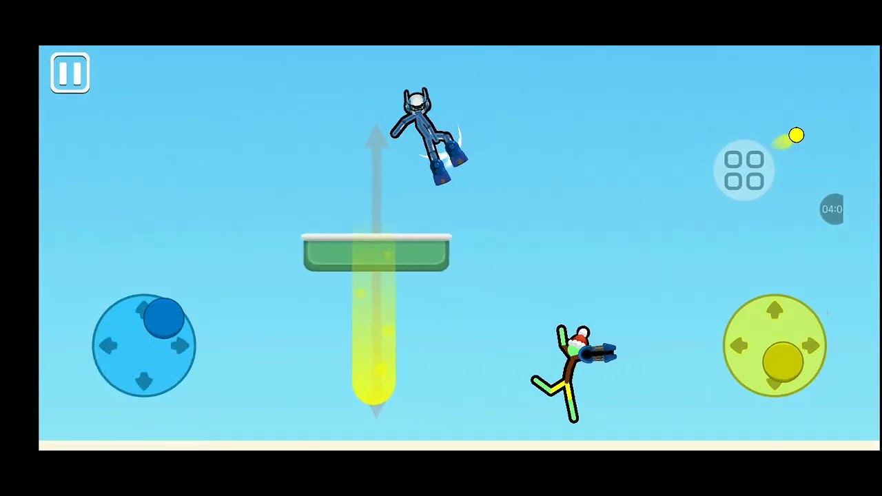 Jogando supreme duelist stickman 