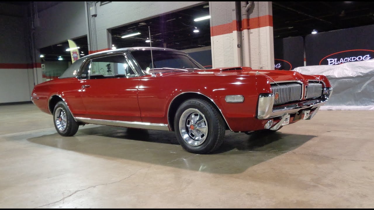 1968 Mercury Cougar XR7-G 390 Sun Roof in Red & Engine Sounds on My Car Story with Lou Costabile
