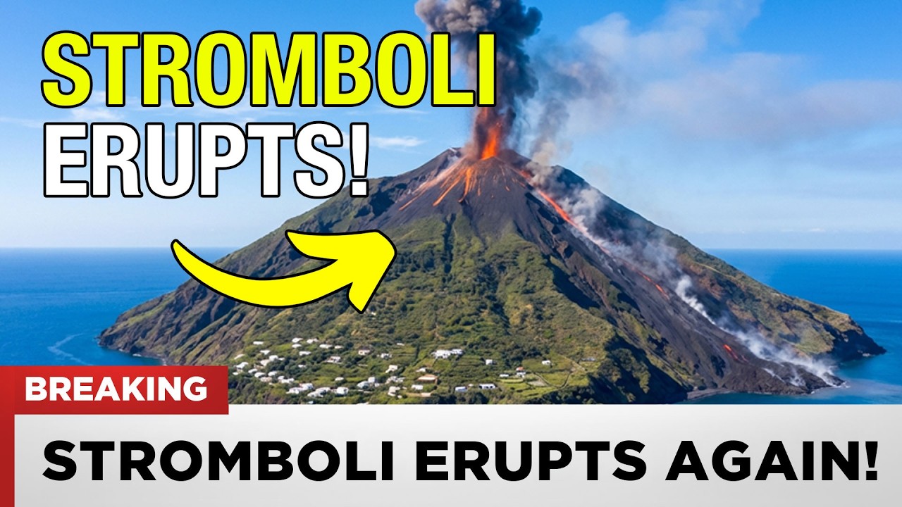 MINUTĘ TEMU: Stromboli zn&oacute;w WYBUCHŁ &mdash; włoski wulkan, kt&oacute;ry nie śpi, przechodzi najgwałtowniejszą erupcję od lat!