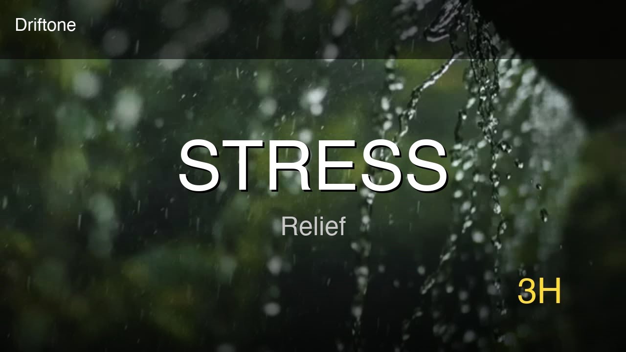Heavy Rain with Pink Noise | Stress Relief Ambience - 3 Hours Uninterrupted Audio