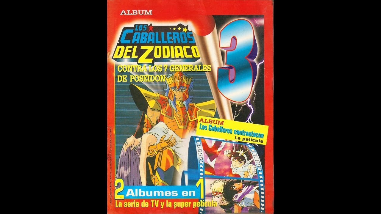 Álbum Caballeros del Zodiaco 3 - 1996 - Contra los 7 Generales de Poseidon - Navarrete