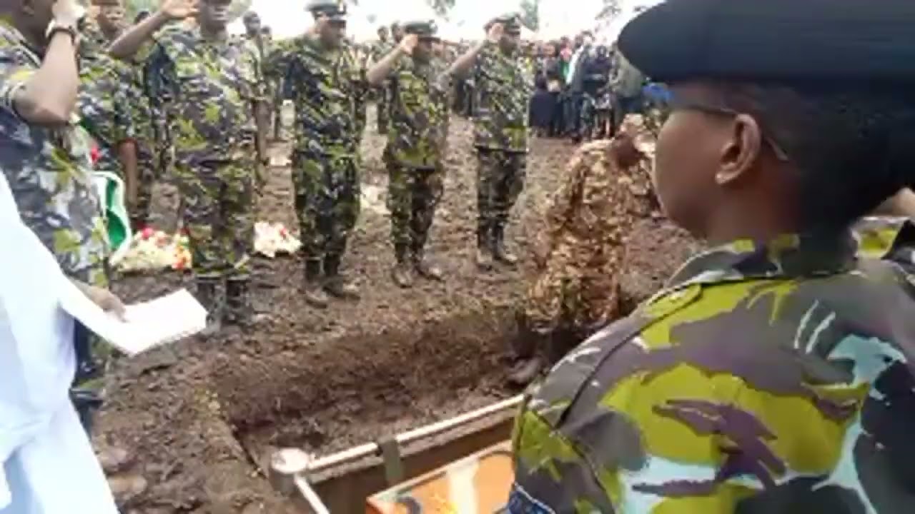 Gun salute // Burial Ceremony Of Kenya Nevy Officer || Sir Victor Omondi || At Ma