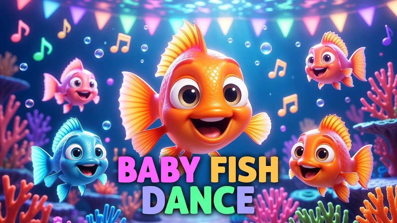 Baby Fish Dance Song 🐟 | Doo Doo Kids Dance Party | Baby Dance Party Official