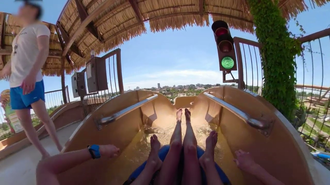 Caribe Bay Toboganes right Water Slide