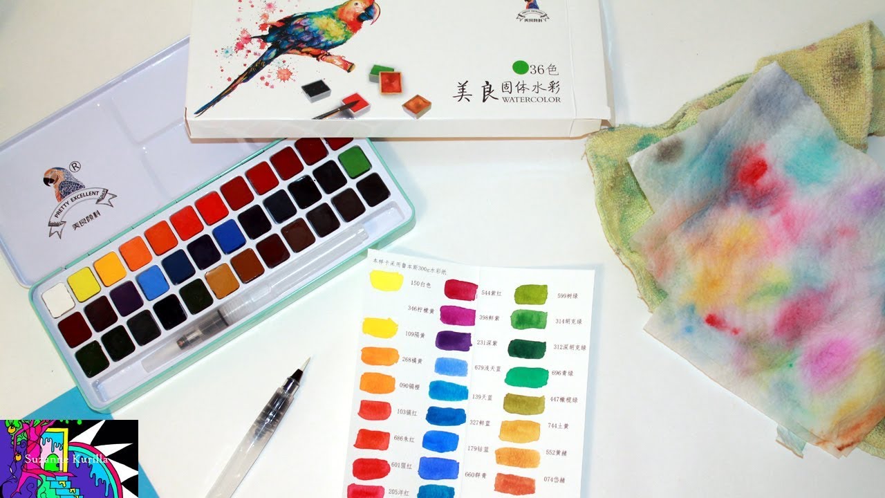 Amazon Art Supplies | Watercolor Set 36 colors | Review