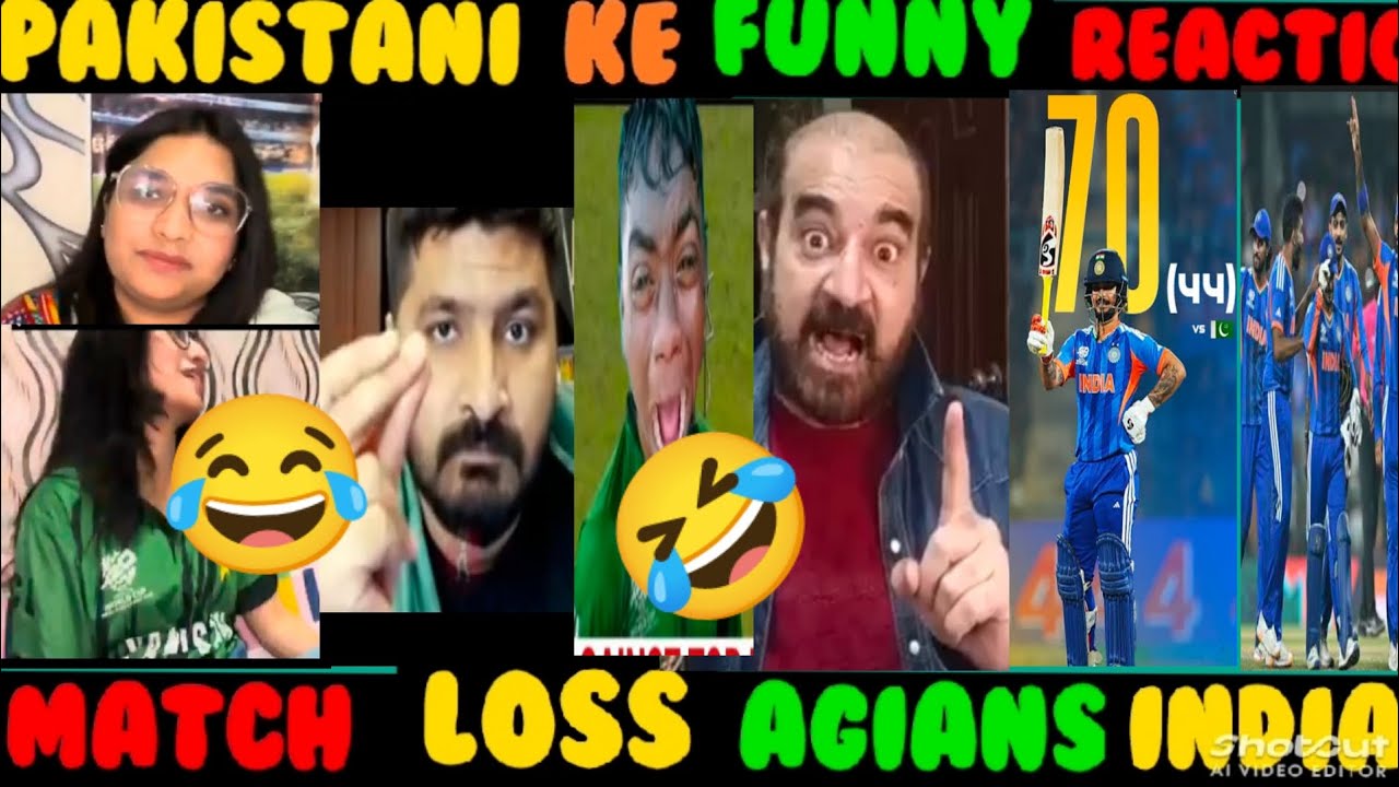 😂PAKISTAN KE FUNNY REACTION 🤣MATCH LOSS AGIAN INDIA 😜