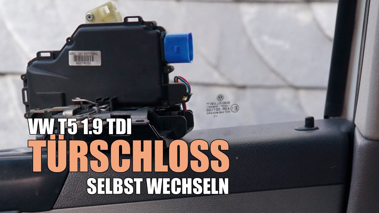 VW T5 Türschloss wechseln / austauschen bei geschlossener Tür - Bus Transporter Camper