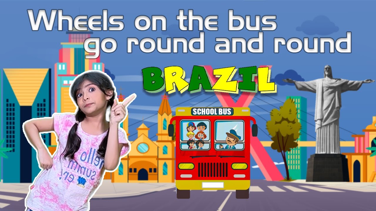 Wheels on the bus Brazil | TIMTIM #nurseryrhymes