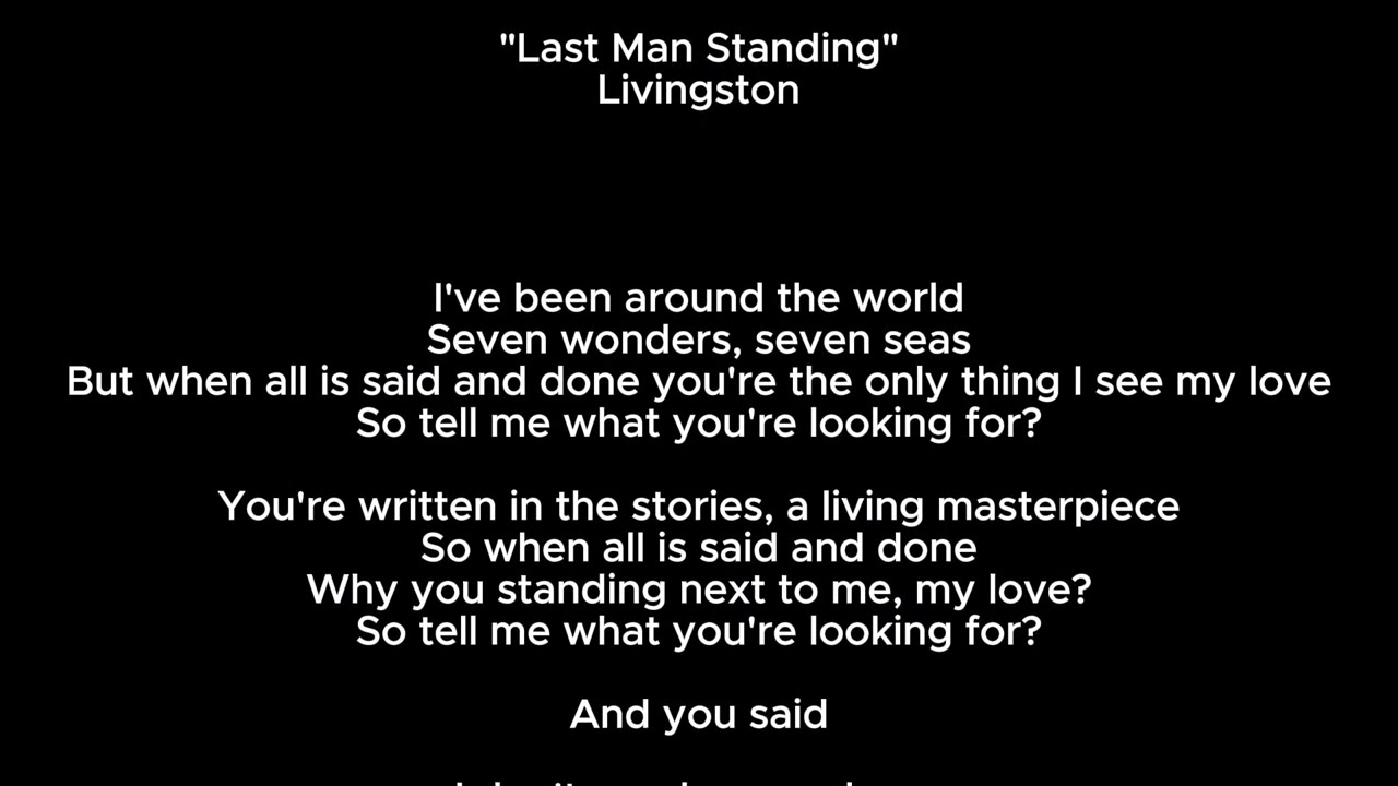 Livingston - Last Man Standing (Lyrics)