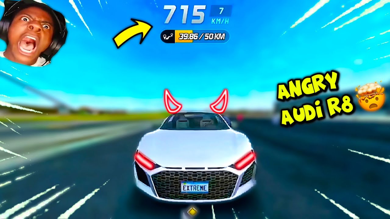 Angry Audi R8 🤯 | in Extreme Car Driving Simulator 🔥