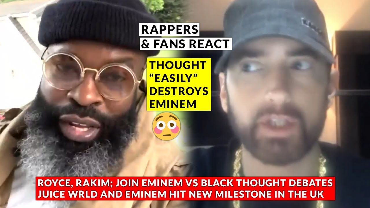 Rakim Joins the HEATED Eminem vs Black Thought Debate Rappers React, Juice WRLD & Em Hit Milestone