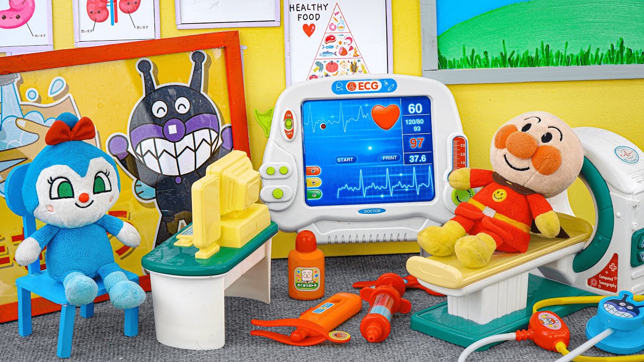 95 Minutes Satisfying with Unboxing Anpanman Doctor Checkup & Hospital Playset ASMR アンパンマンのおもちゃまとめ大全