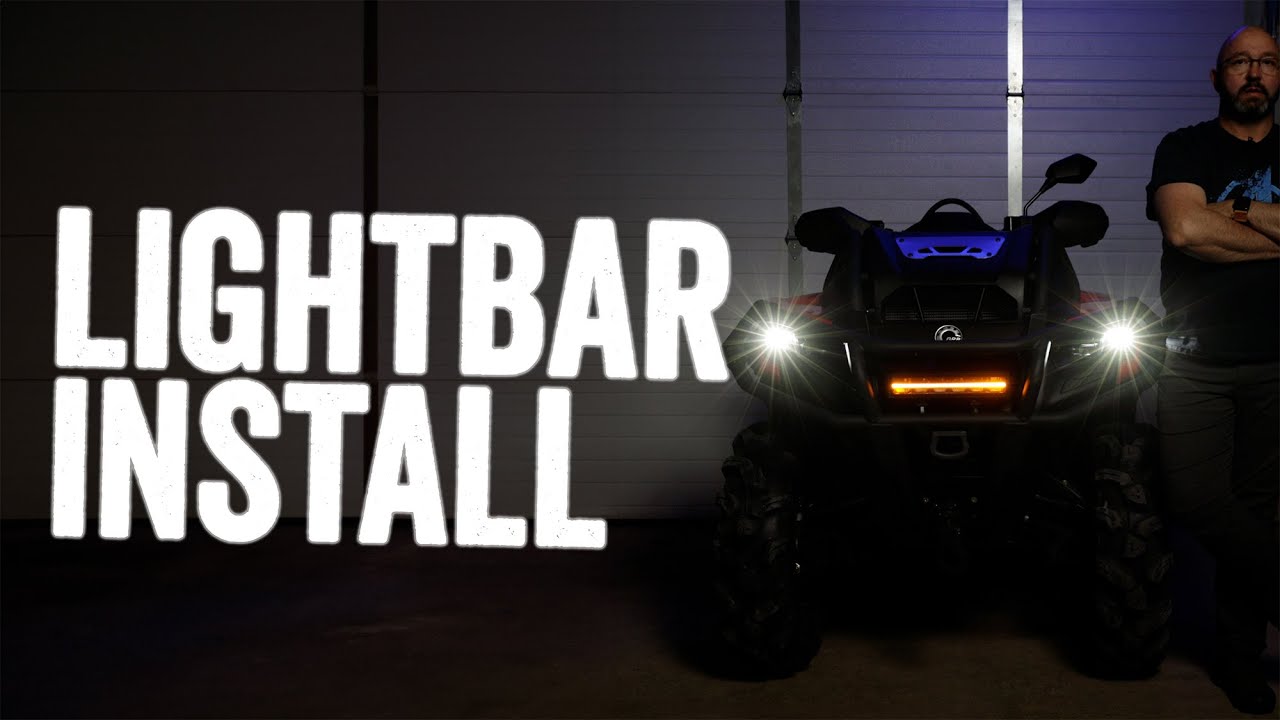 Can Am Outlander 500/700 12 inch Evergear Light Bar with DRL Install