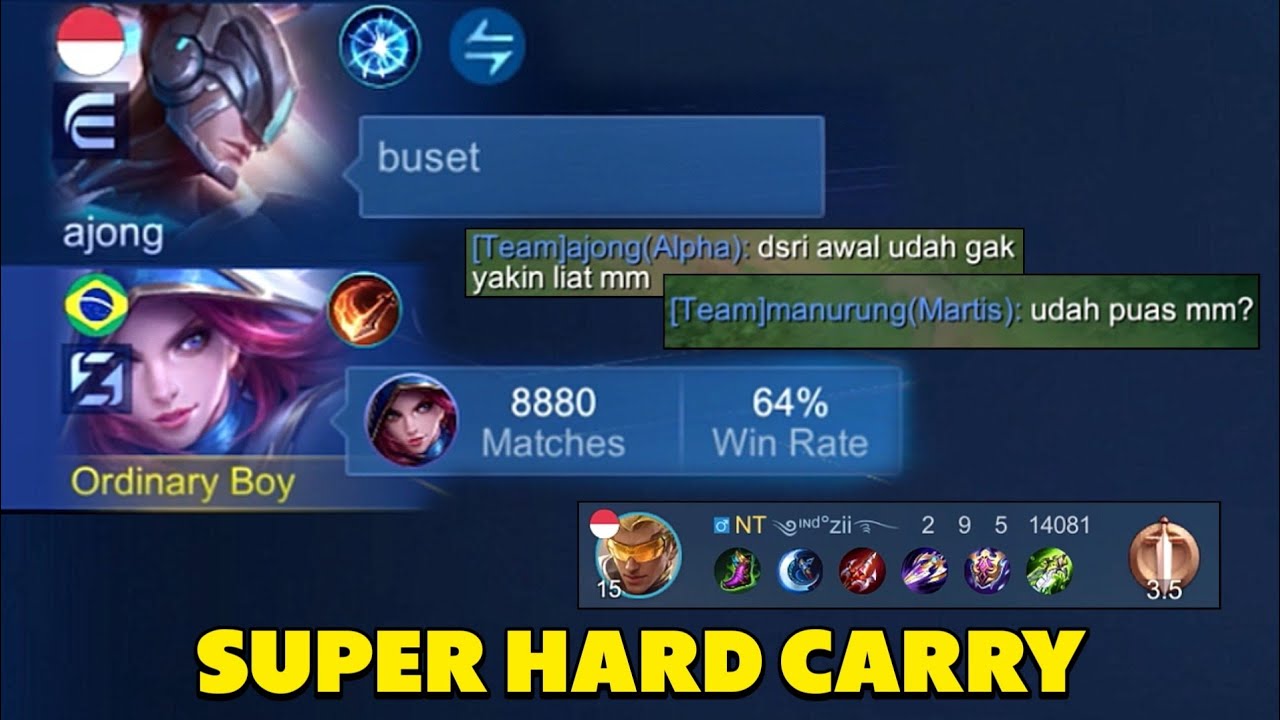 CARA BERMAIN NATALIA CARRY TIM BERAT SEBELAH | NATALIA GAMEPLAY 2024 - MLBB