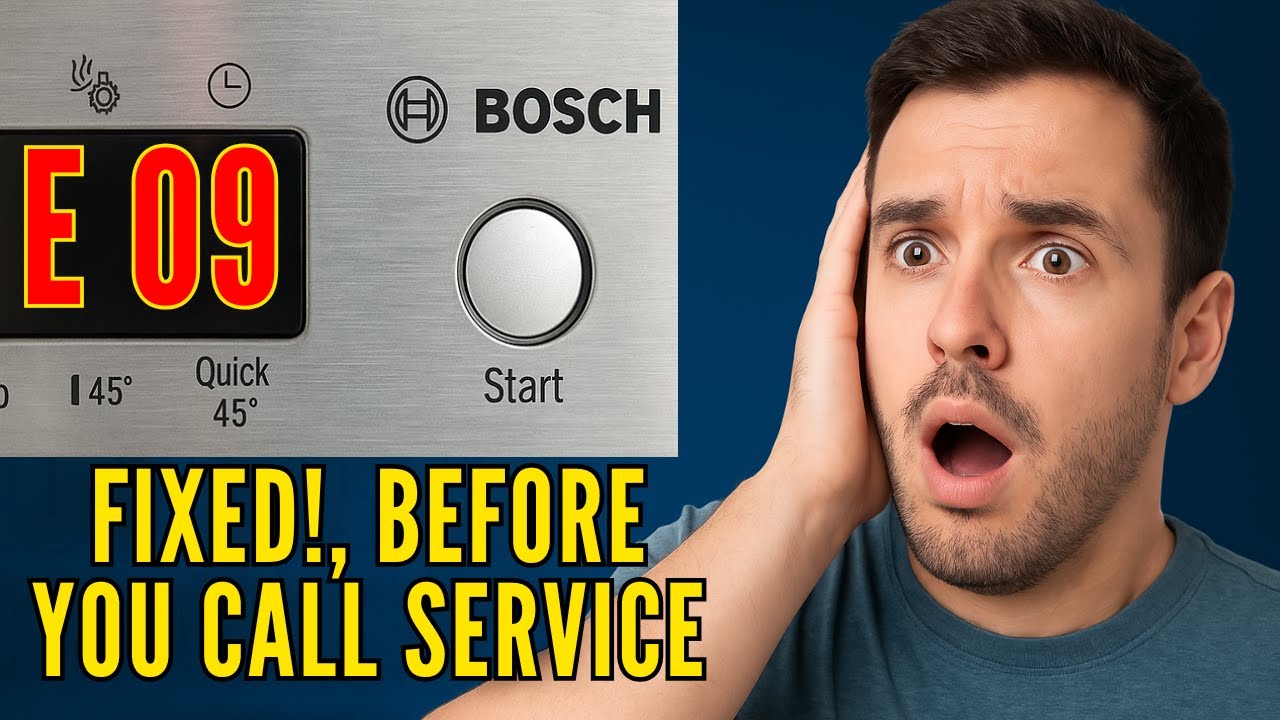 bosch sms63l18au dishwasher error code e09  &ndash; How to Fix It and What It Really Means