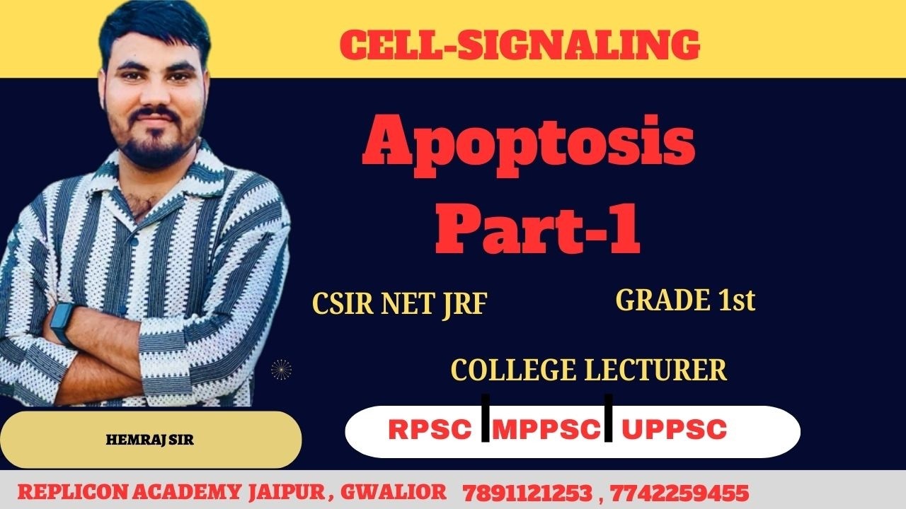 APOPTISIS || MACROPHAGY & PCD || HEMRAJ SIR || CELL SIGNALING || CSIR NET JRF || PART-1 ||