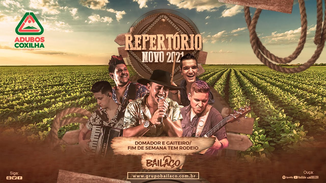 Grupo Baila&ccedil;o - Domador e Gaiteiro/Fim De Semana Tem Rodeio (Repert&oacute;rio Novo 2021)