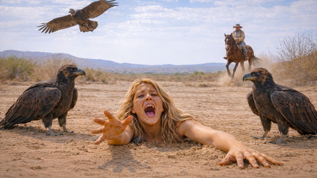 Fazendeiro viúvo encontra mulher ENTERRADA NO DESERTO cercada por urubus… até que…