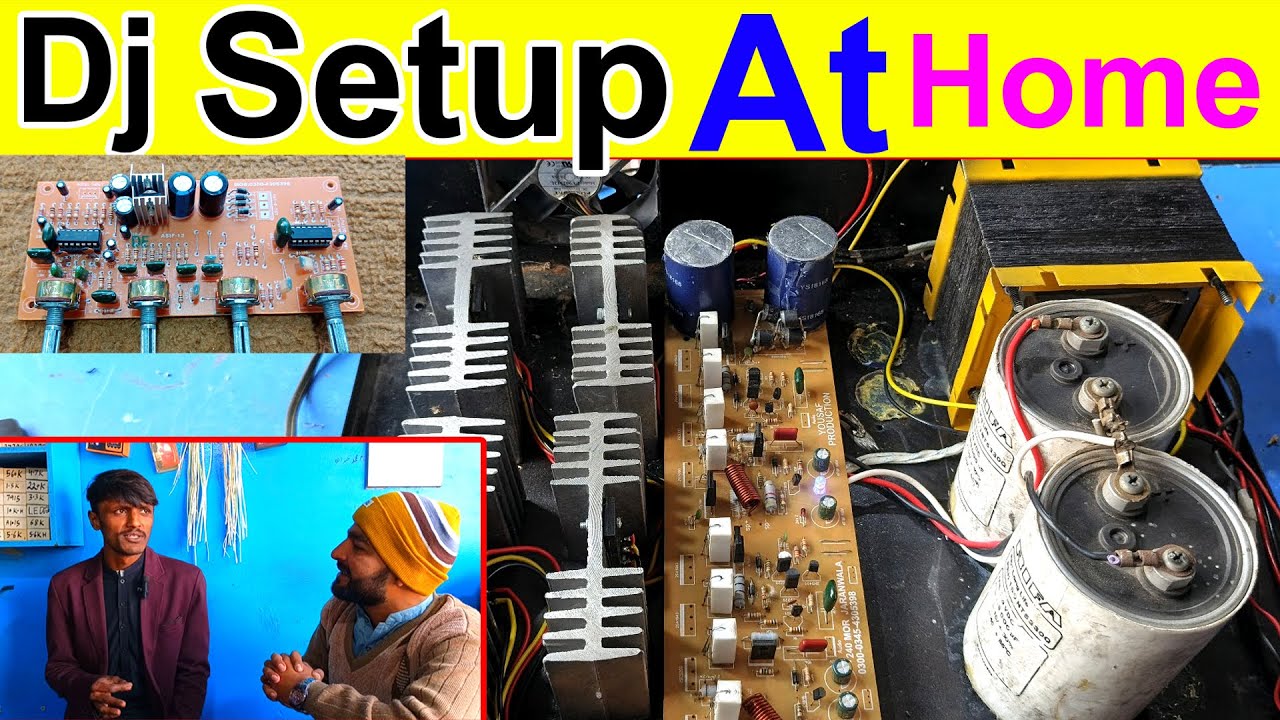 How to make powerful amplifier at home Homemade Dj setup Yousaf Sound Master