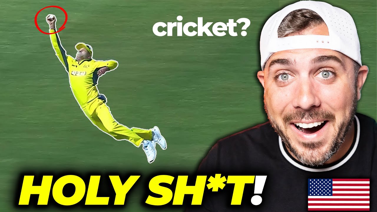 American Reacts to Cricket for the First Time | Best Catches