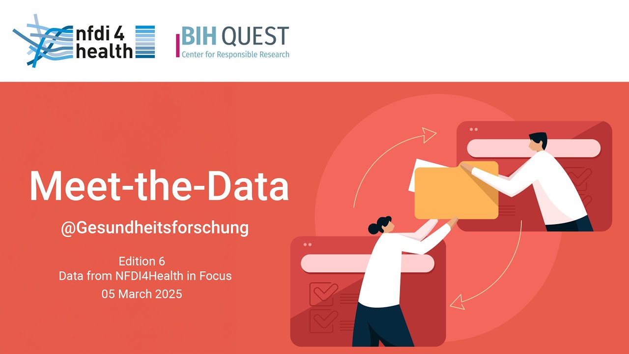 Meet-the-Data@ Gesundheitsforschung: Data from NFDI4Health in Focus