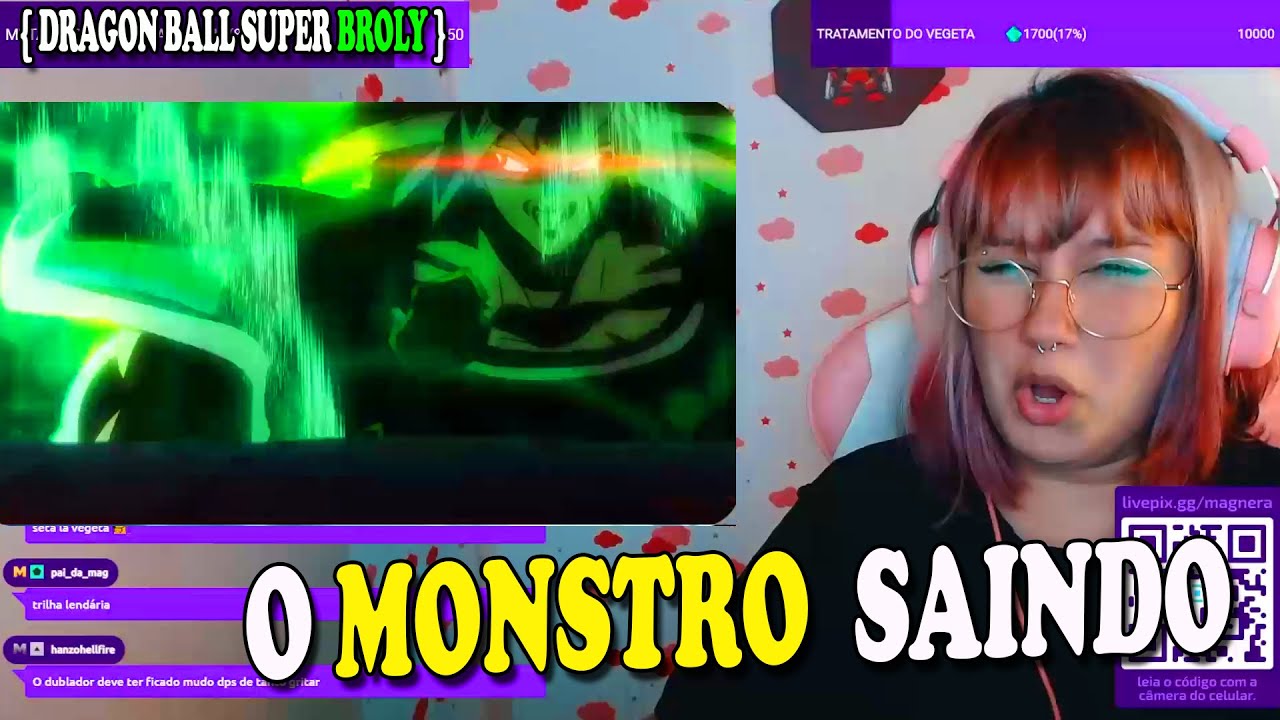 MAGNERA REAGINDO A GOKU SSJ BLU VS BROLY BESERK