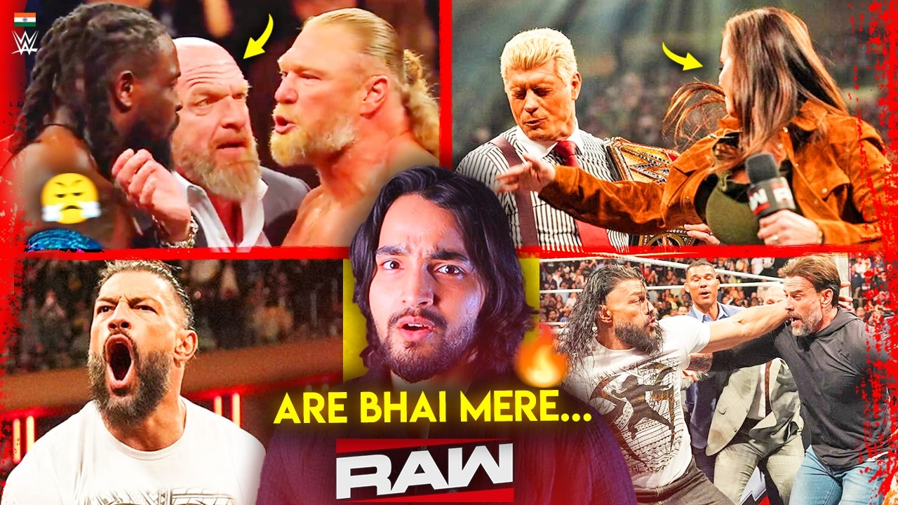 'Hila Diya System🤯🔥' Angry Brock Lesnar, Roman Reigns Destroyed - WWE Raw Highlights