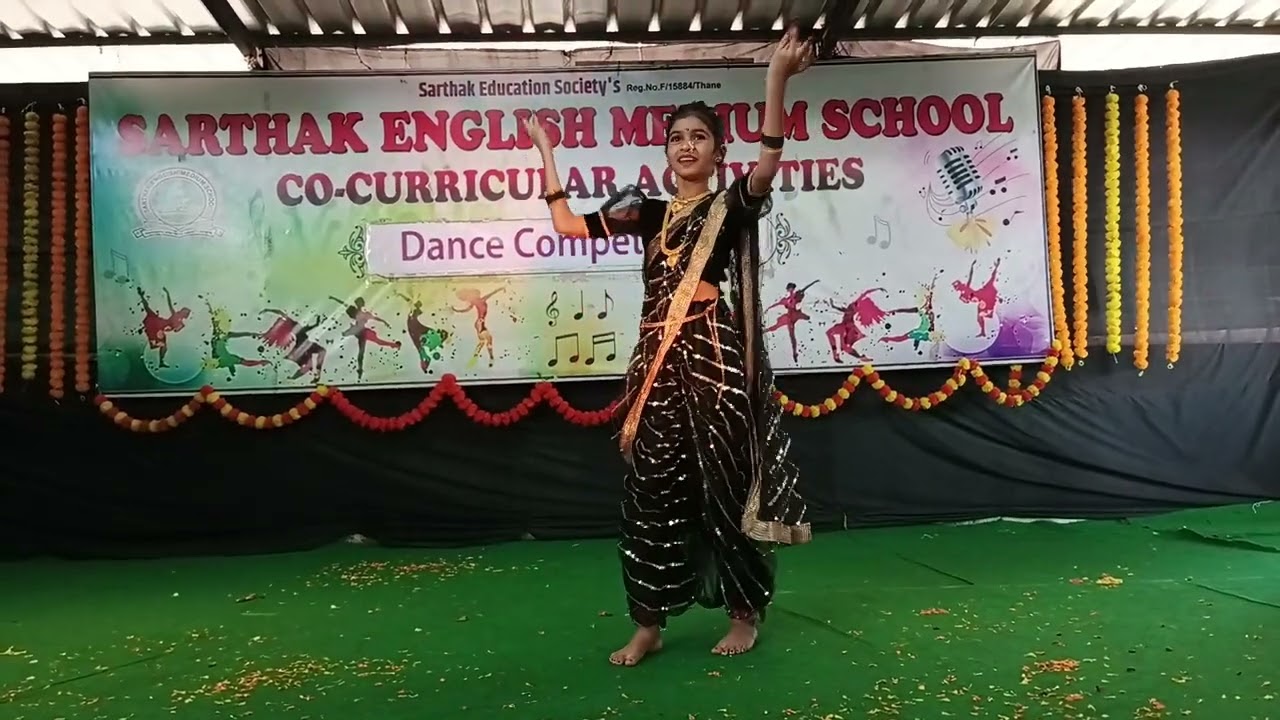 vedika hajare  Madan Manjiri # Sarthak English Medium School # Dance Competition 2024