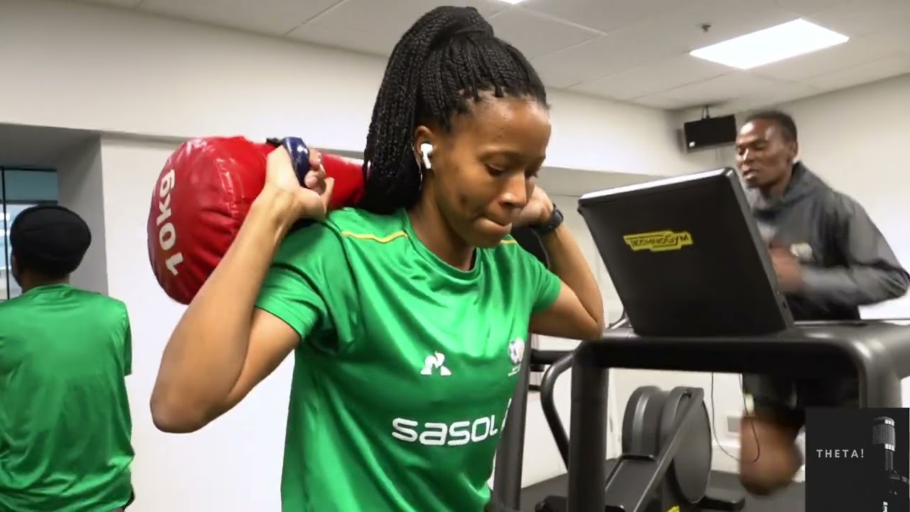 Banyana Banyana gym session in New Zealand