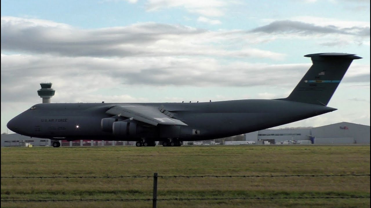 President Trump Movements at Stansted Airport | C-5M Galaxys & Helicopters